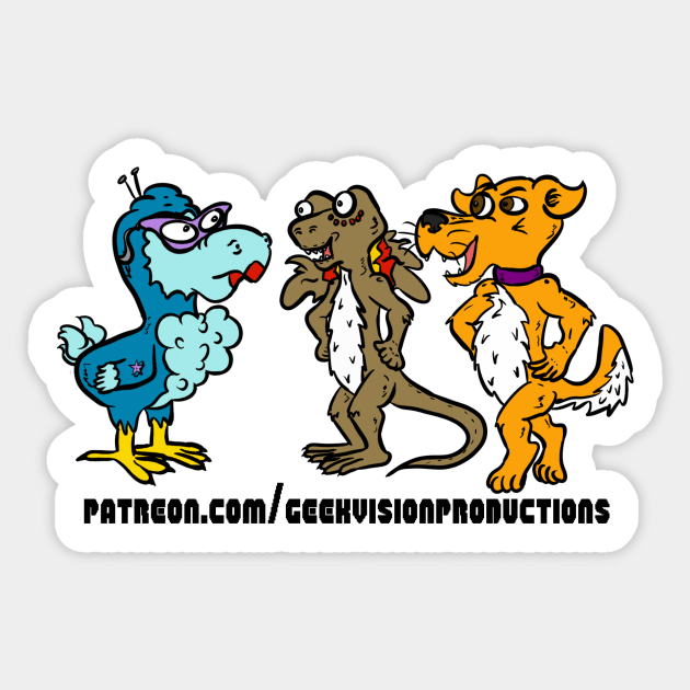 Patreon Brain Fellatio Sticker by GeekVisionProductions